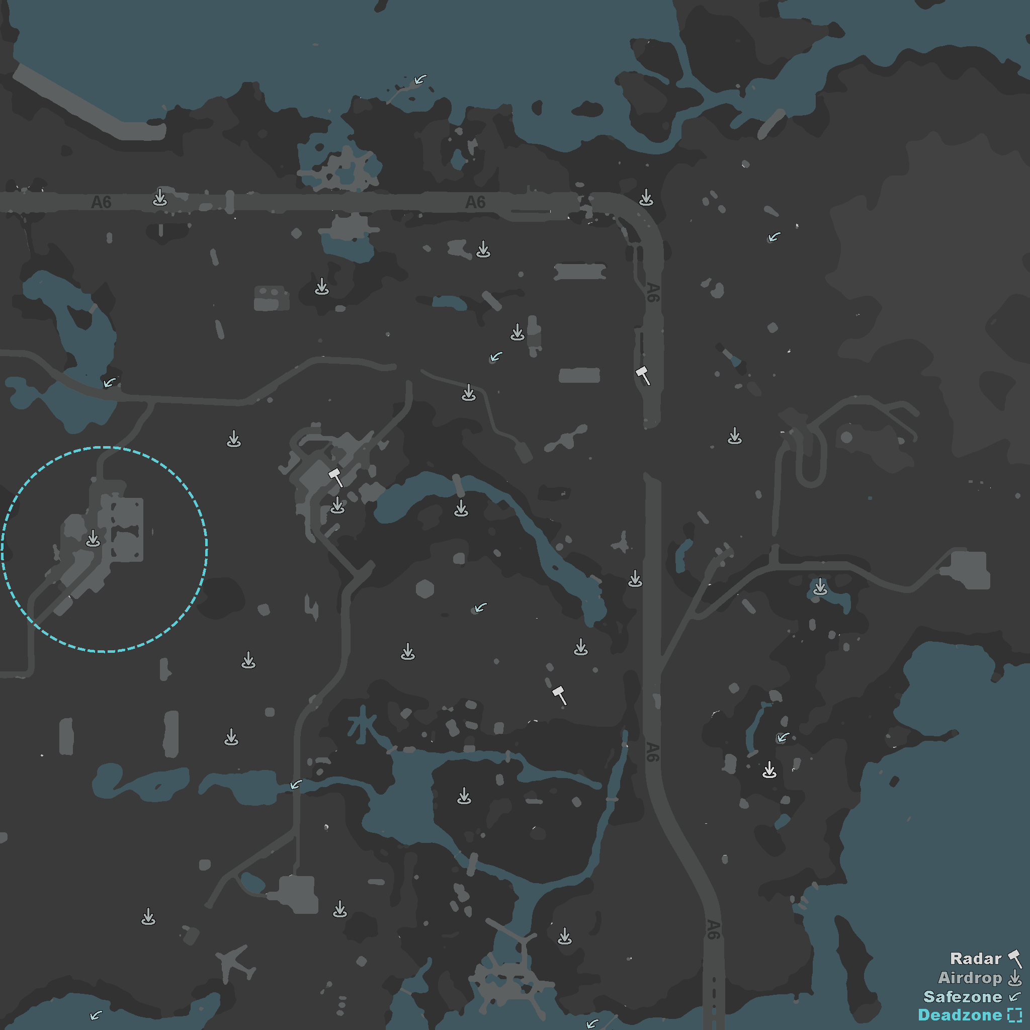 A6 Polaris A6 Polaris map chart