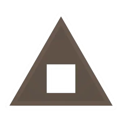 Unturned Triangular Wooden Hole barricade icon