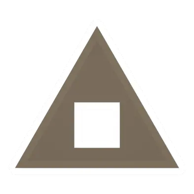 Unturned Triangular Brick Hole barricade icon