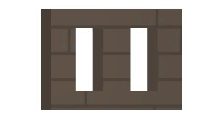 Unturned Maple Vertical Window (Sides) barricade icon