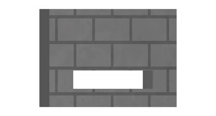 Unturned Stone Horizontal Window (Low) barricade icon