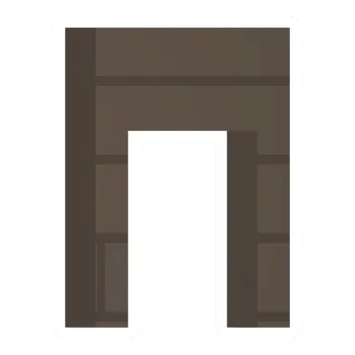 Unturned Maple Half Doorway barricade icon