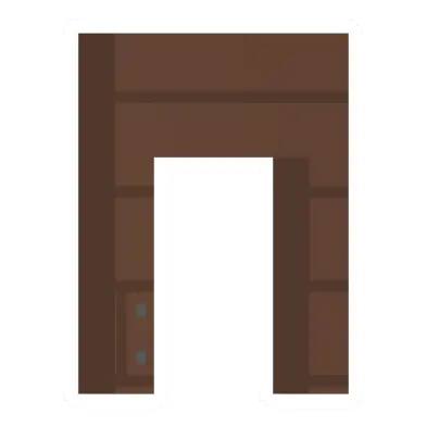 Unturned Pine Half Doorway barricade icon