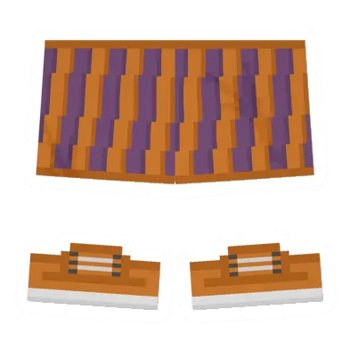 Unturned Orange & Purple Skirt item icon