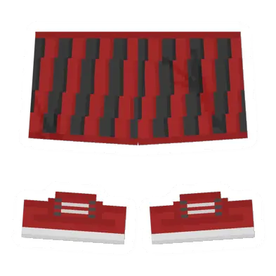 Unturned Red & Black Skirt item icon