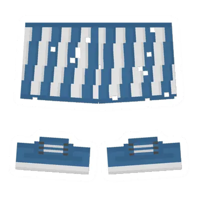 Unturned Worn Blue & White Skirt icon