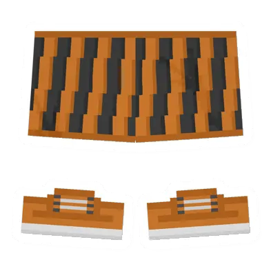 Unturned Orange & Black Skirt item icon