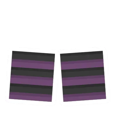 Unturned Purple & Black Knee High Socks item icon