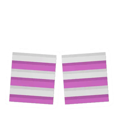 Unturned White & Pink Knee High Socks item icon