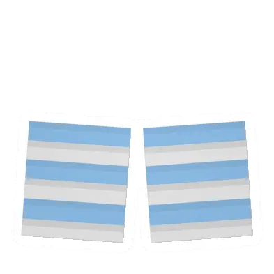 Unturned Light Blue & White Knee High Socks item icon