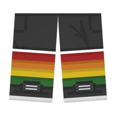 Unturned Black Sawed-Off Shorts (Rainbow) item icon