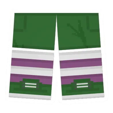 Unturned Green Sawed-Off Shorts (White & Pink) icon