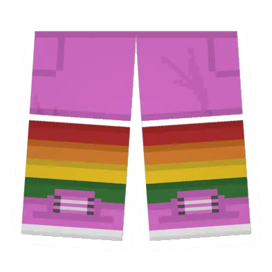 Unturned Pink Sawed-Off Shorts (Rainbow) item icon