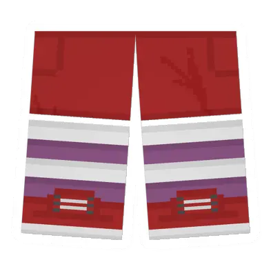 Unturned Red Sawed-Off Shorts (White & Pink) item icon
