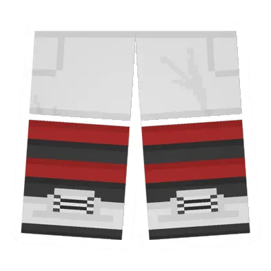 Unturned White Sawed-Off Shorts (Red & Black) item icon