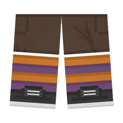 Unturned Corduroy Sawed-Off Shorts (Orange & Purple) item icon