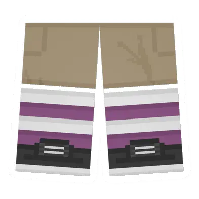 Unturned Khaki Sawed-Off Shorts (White & Pink) item icon