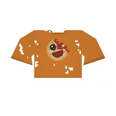 Unturned Worn Orange Seppuku Waffles Tee clothing icon