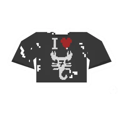 Unturned Worn Black Scorpion-7 Tee icon