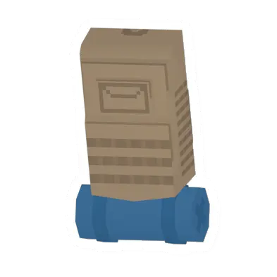 Unturned Tan Hiking Pack (Blue Bedroll) backpack icon