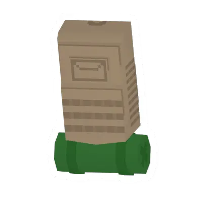 Unturned Tan Hiking Pack (Green Bedroll) backpack icon