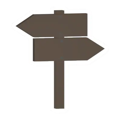 Unturned Locked Maple Double Sign Post item icon