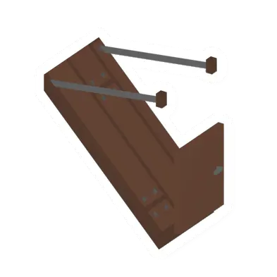 Unturned Locked Pine Short Drawbridge barricade icon