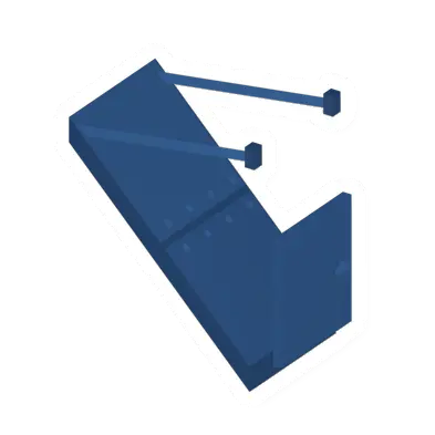 Unturned Locked Titanium Short Drawbridge barricade icon