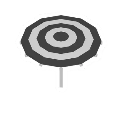 Unturned Bleached Decorative Umbrella icon