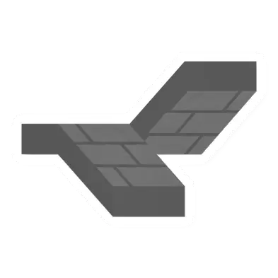 Unturned Stone U Stairs (Left) barricade icon