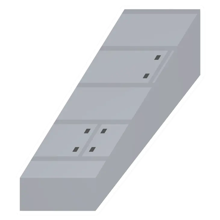 Unturned Poplar Ramp (Right) barricade icon