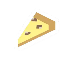 Unturned Brown Mushroom Pizza Slice food icon
