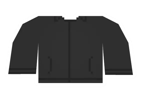 Unturned Black Windbreaker clothing icon