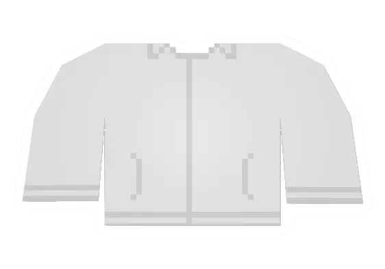 Unturned White Windbreaker clothing icon