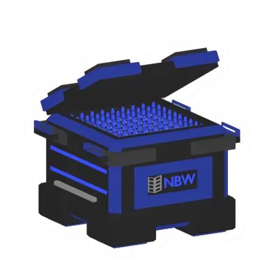Unturned Neon Blue Tracer Ammunition Chest supply icon