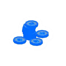Unturned Stack of Neon Blue Hunter Coin supply icon
