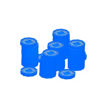 Unturned Pile of Neon Blue Hunter Coin supply icon