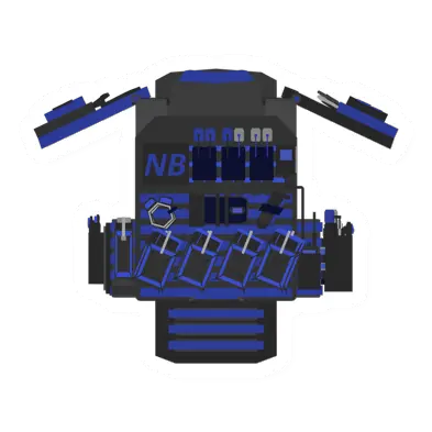 Unturned Advanced Neon Blue Vest clothing icon