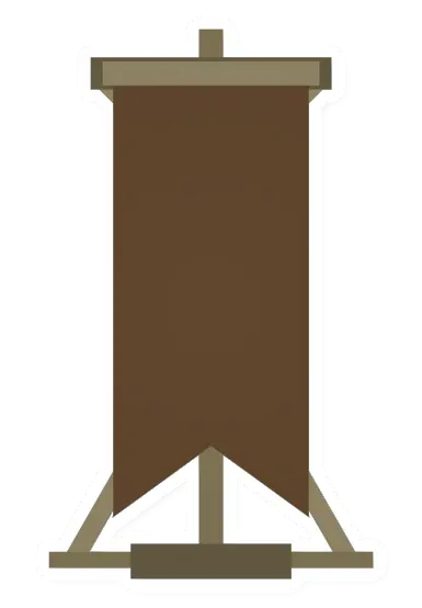 Unturned Brown Claim Banner barricade icon
