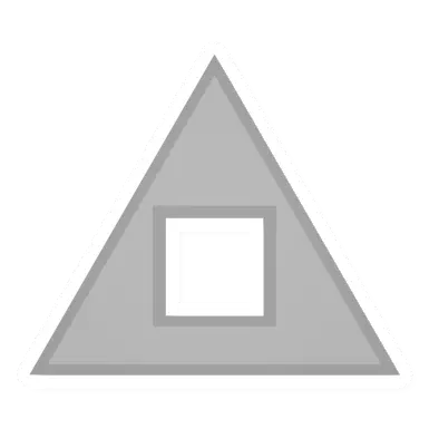 Unturned Triangular Metal Roof Hole barricade icon