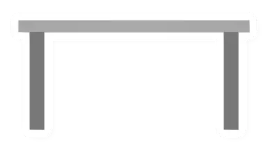 Unturned Metal Rectangular Table barricade icon