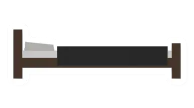 Unturned Black Bed barricade icon