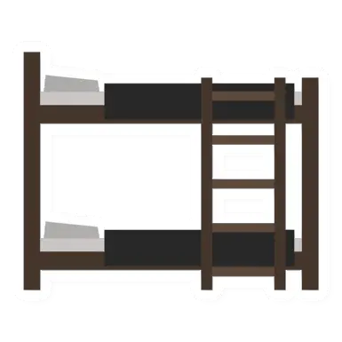 Unturned Black Bunk Bed barricade icon