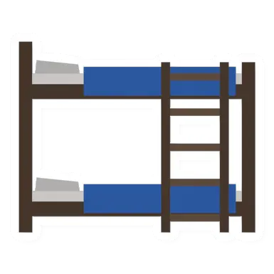Unturned Blue Bunk Bed barricade icon