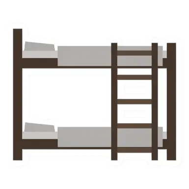 Unturned White Bunk Bed barricade icon