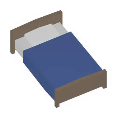 Unturned Blue Bed barricade icon