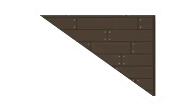 Unturned Wooden Upper Short Ramp Wall barricade icon