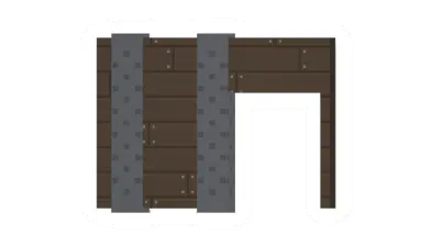 Unturned Reinforced Offset Doorway barricade icon