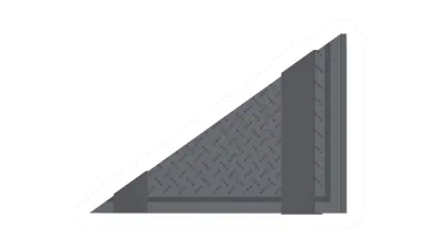 Unturned Metal Short Ramp Wall barricade icon