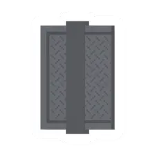 Unturned Metal Half Left Center Wall barricade icon